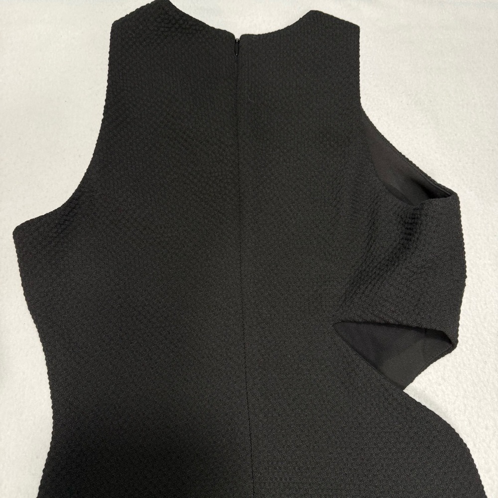 Elizabeth and James Giulia Black Midi Bodycon Cut Out Dress Size 4 #2174 - Picture 7 of 12